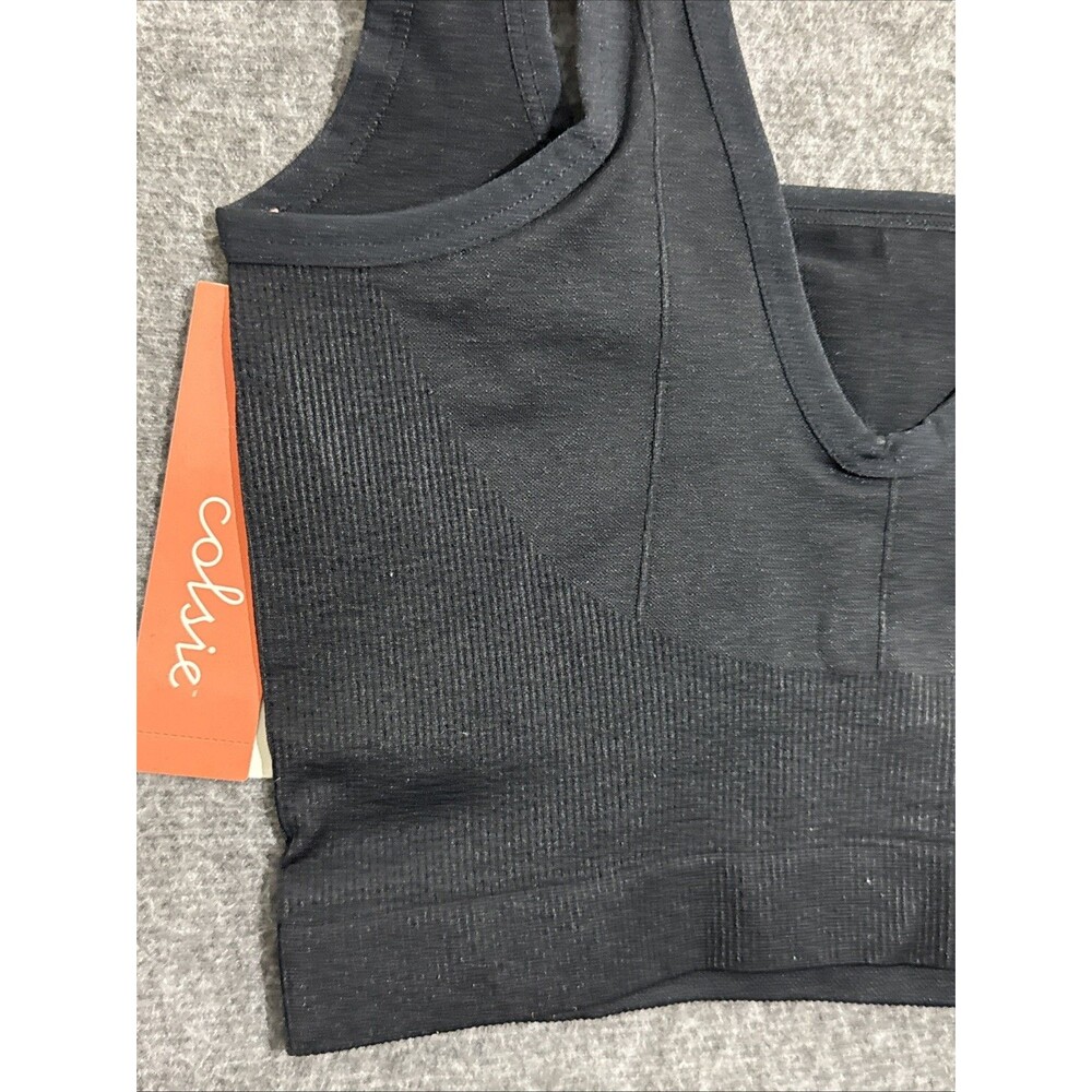 Colsie Women's Sports Bra Black Small - Picture 6 of 6